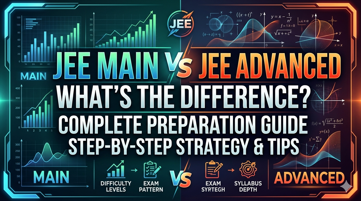 JEE Main vs JEE Advanced 2026 — Key Differences, Syllabus & How to Prepare for Both