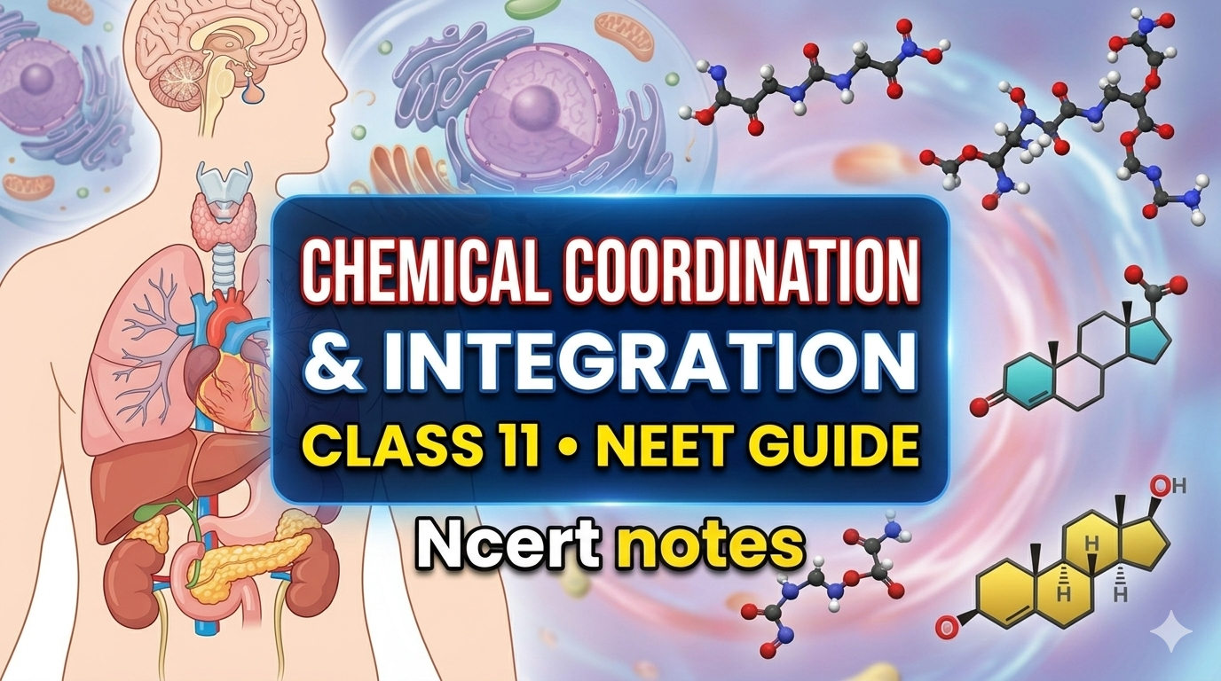 Chemical Coordination and Integration Class 11 Notes & NEET Guide | NCERT Notes | FREE pdf